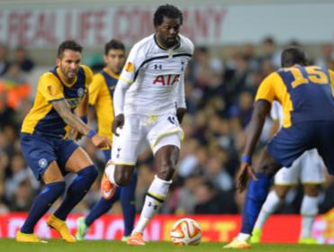 Can Tottenham's Emmanuel Adebayor add to his goal tally against Aston Villa?